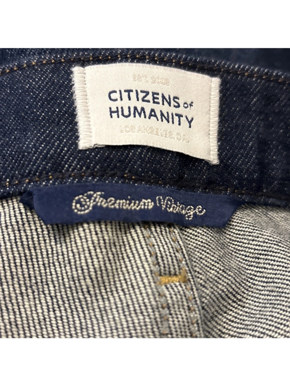 anthropologie Citizens of Humanity Women’s Mid Rise Dark Wash Denim Jeans Sz 28 - Picture 3 of 13